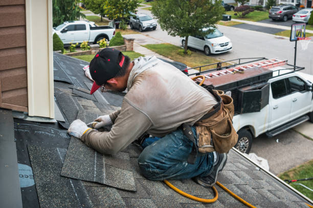 Professional Roof Inspection technician working in Gray, ME